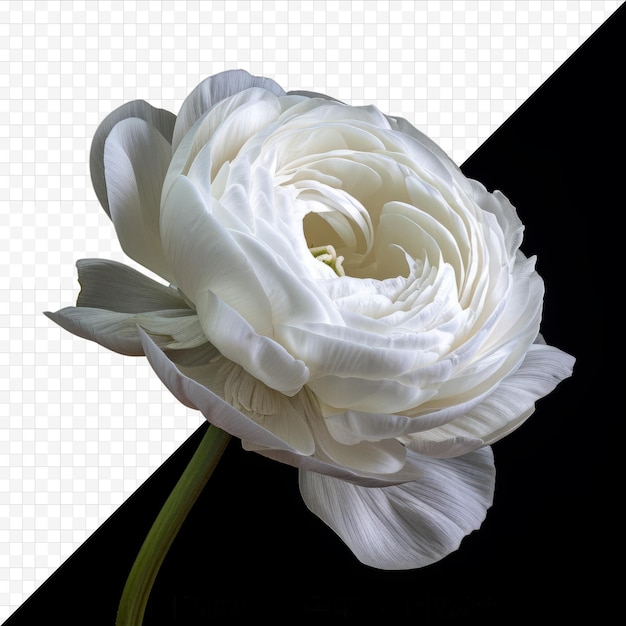 PSD Красивый белый цветок