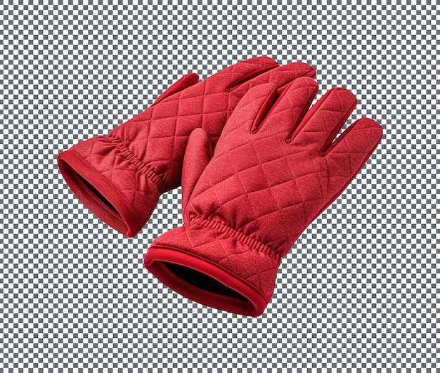 PSD beautiful winter gloves isolated on transparent background