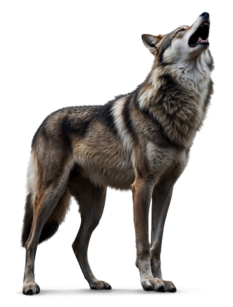 beautiful wolf isolated