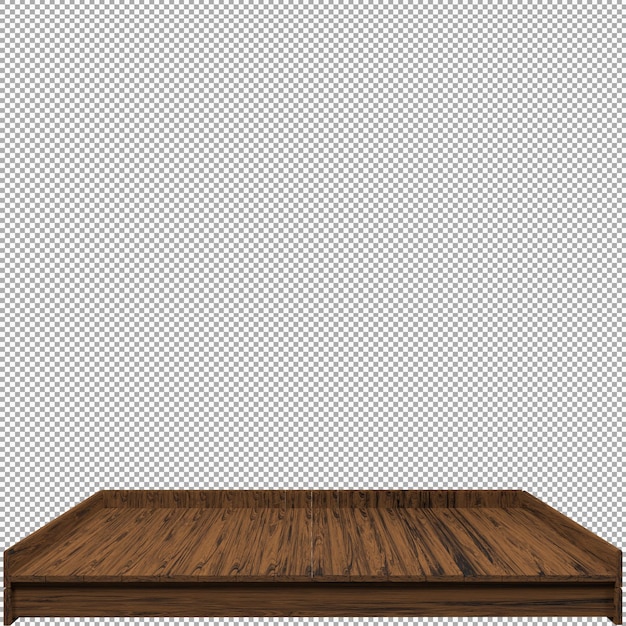 Bella tavola di legno rendering 3d per il design