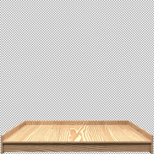 Bella tavola di legno rendering 3d per il design