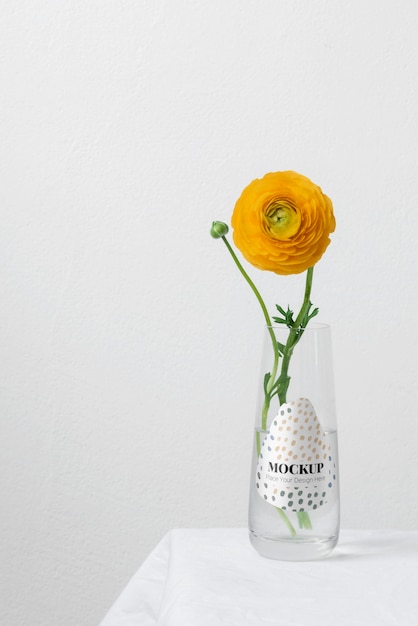 Beautiful yellow plant headshot still life