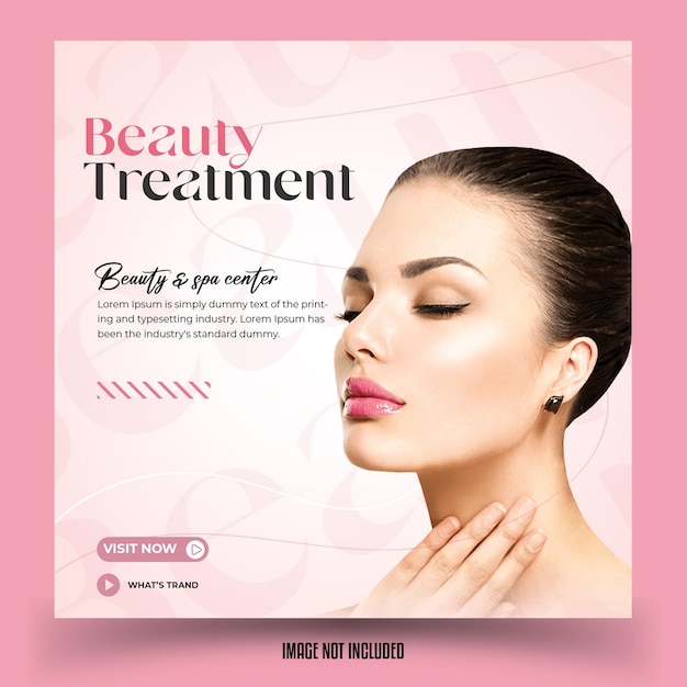 PSD beauty banner design template