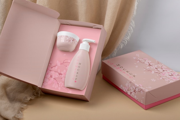 PSD beauty box mockup design