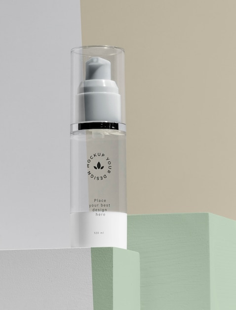 beauty brand mock-up cosmetics arrangement