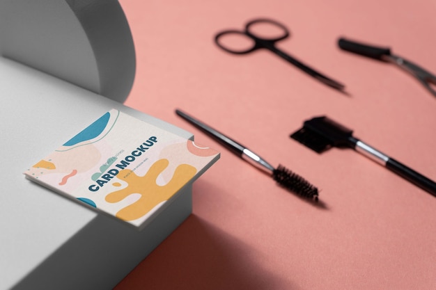 beauty business card mockup design