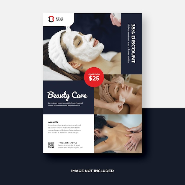 PSD beauty care flyer