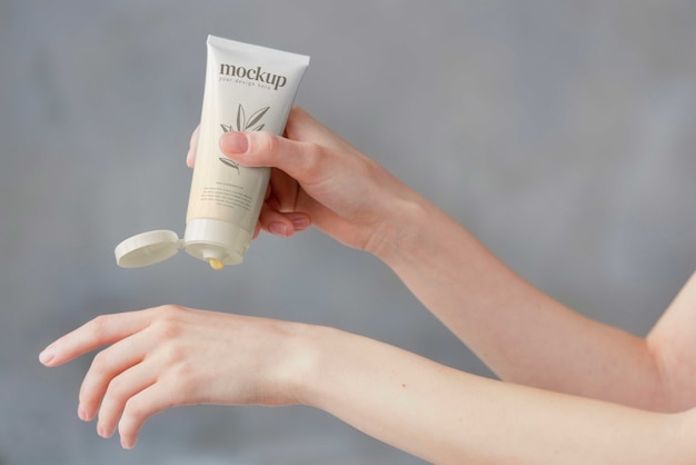 beauty and care product packaging mockup