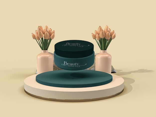 Mockup di prodotti cosmetici o di bellezza