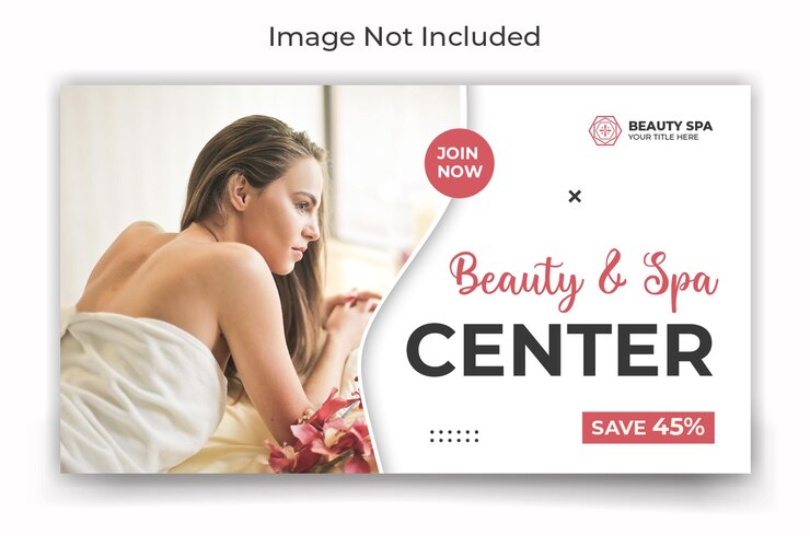 PSD beauty- en spa-vlogger youtube-kanaal videominiatuur