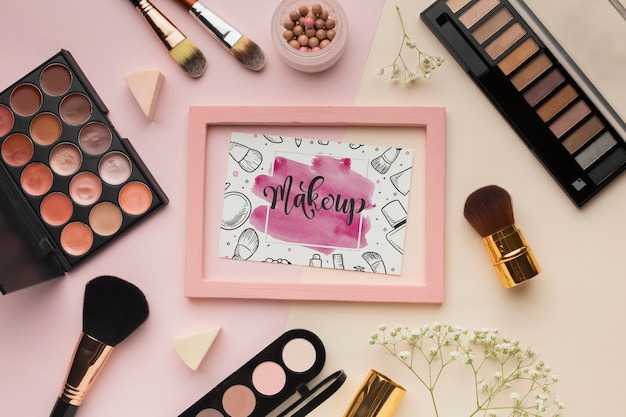 PSD beauty lifestyle makeup mock-up