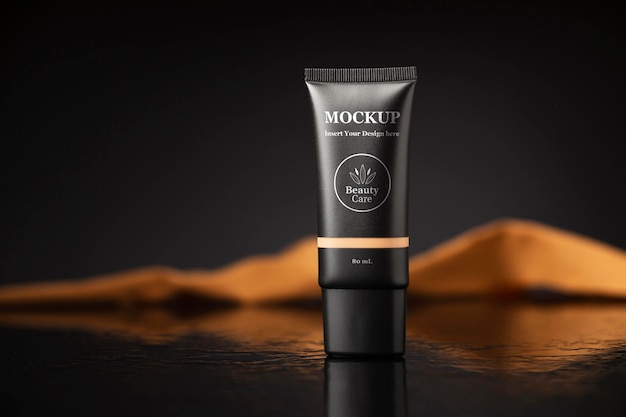 Mockup di packaging per bellezza e trucco