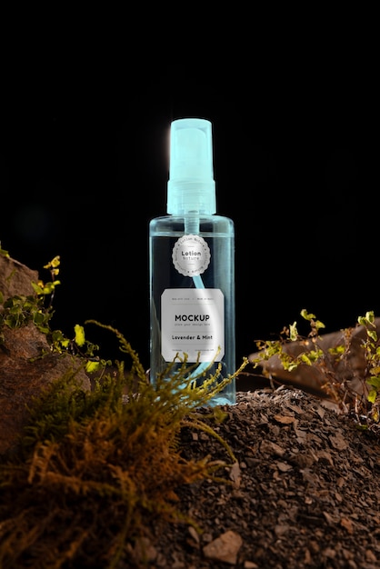 Beauty product based on soil mockup