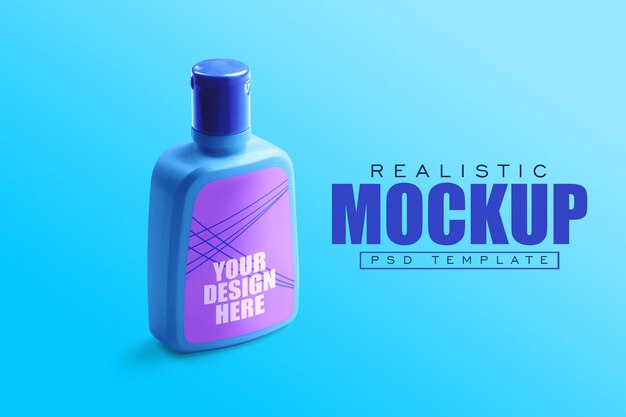 Beauty product bottle mock up