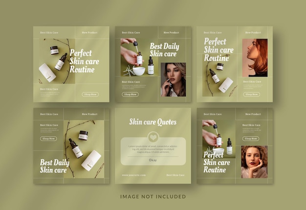 Beauty product Promotion Social Media Post or banner Template
