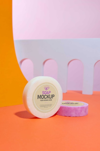 PSD beauty products mock-up with compostable properties