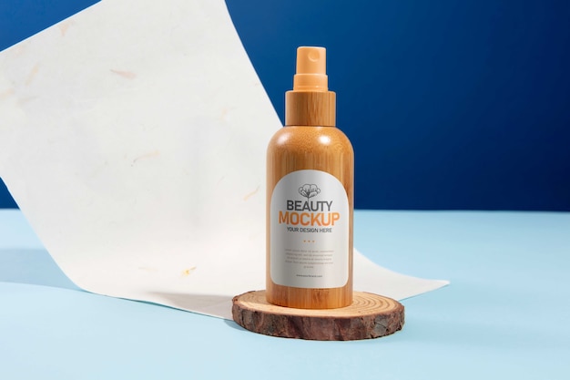 Beauty products mock-up with compostable properties