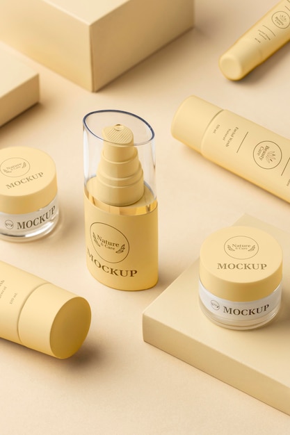 PSD beauty products mockup design