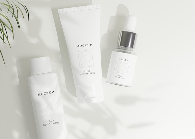 Beauty Products Packaging Mockup Design Set