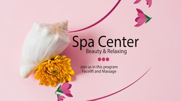 PSD beauty and relaxing center template