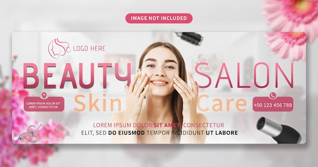 PSD beauty salon banner design