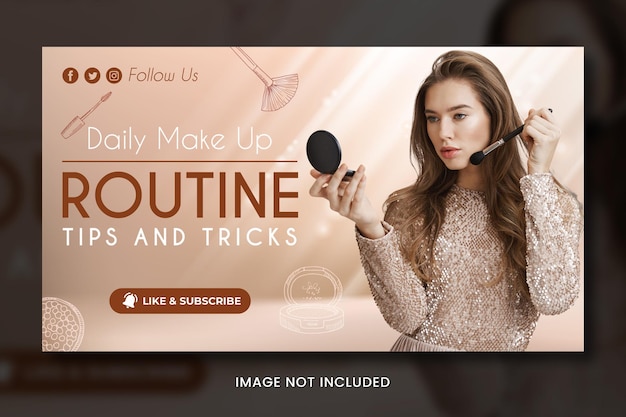 PSD beauty salon banner template