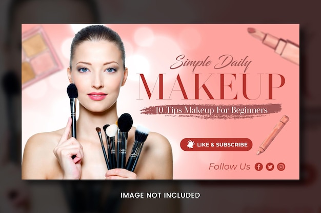 PSD beauty salon banner template