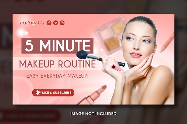 PSD beauty salon banner template