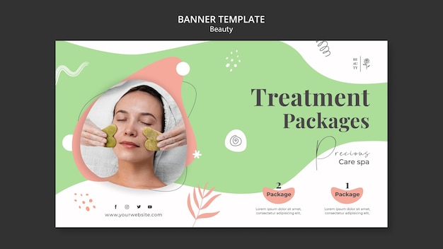 PSD beauty salon banner template