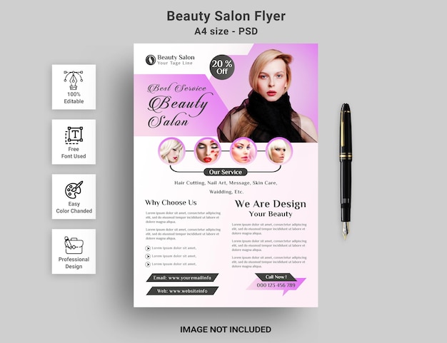 beauty salon flyer promotion
