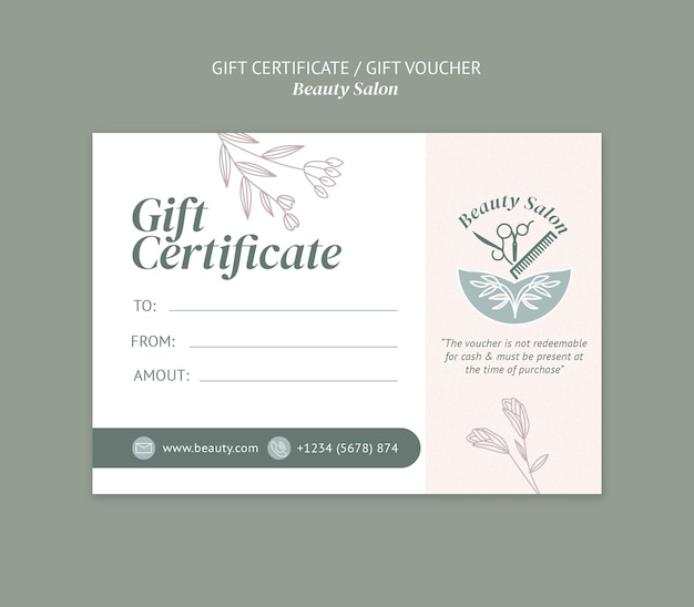 beauty salon template design