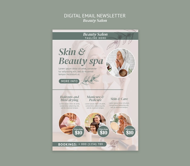 Beauty salon template design