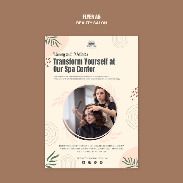 beauty salon template design
