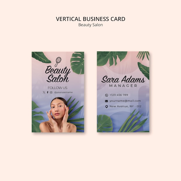 beauty salon template design