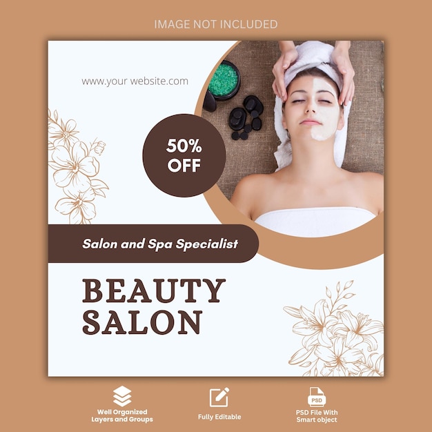 Beauty Social Media and Instagram post Template