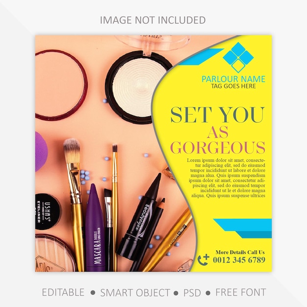 PSD beauty social media post design