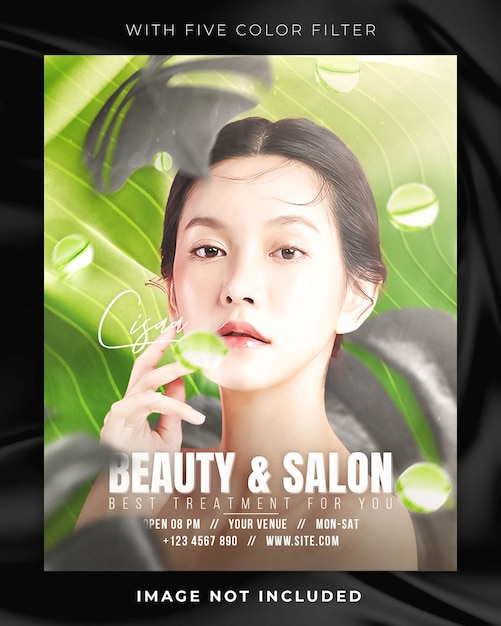 PSD beauty social media post template