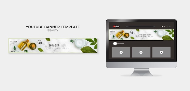 美容youtubeバナーテンプレート