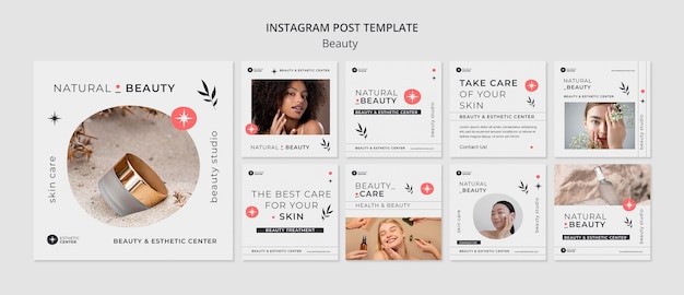 PSD beauty youtube instagram post design