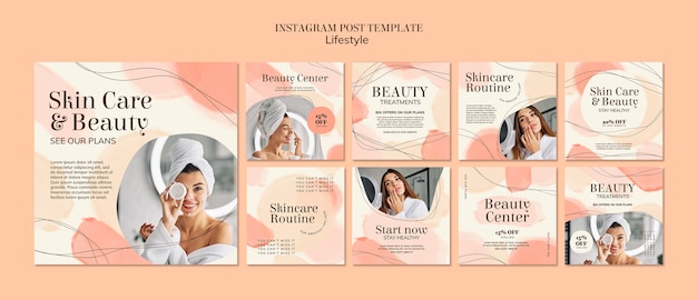 PSD beauty youtube instagram post design