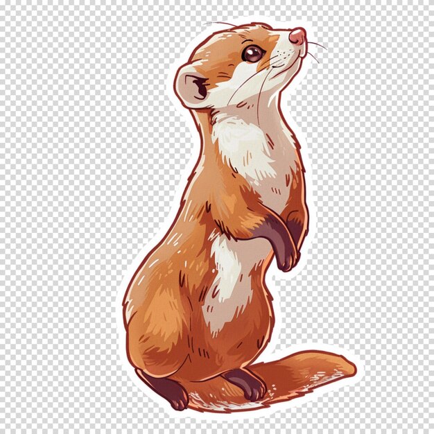 Beaver isolated on transparent background