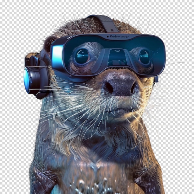 PSD beaver isolated on transparent background