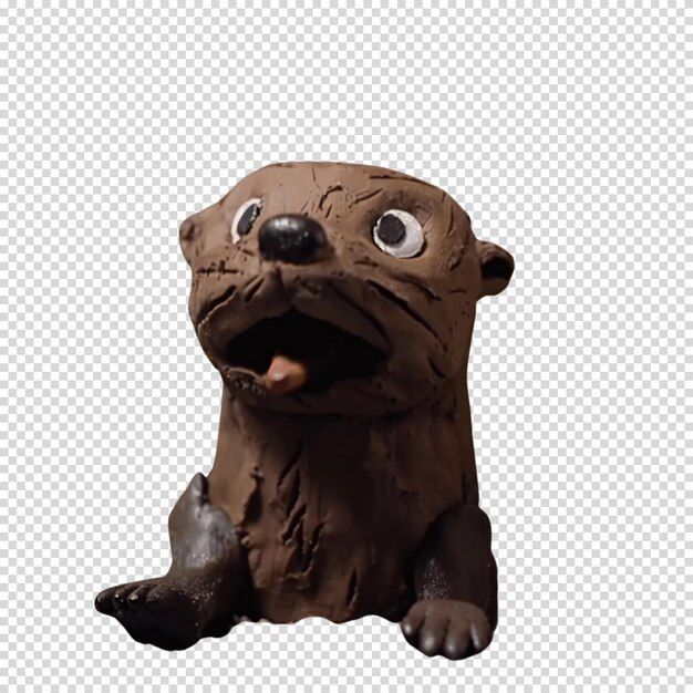 PSD beaver isolated on transparent background