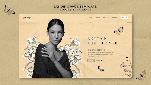 PSD become the change landing page