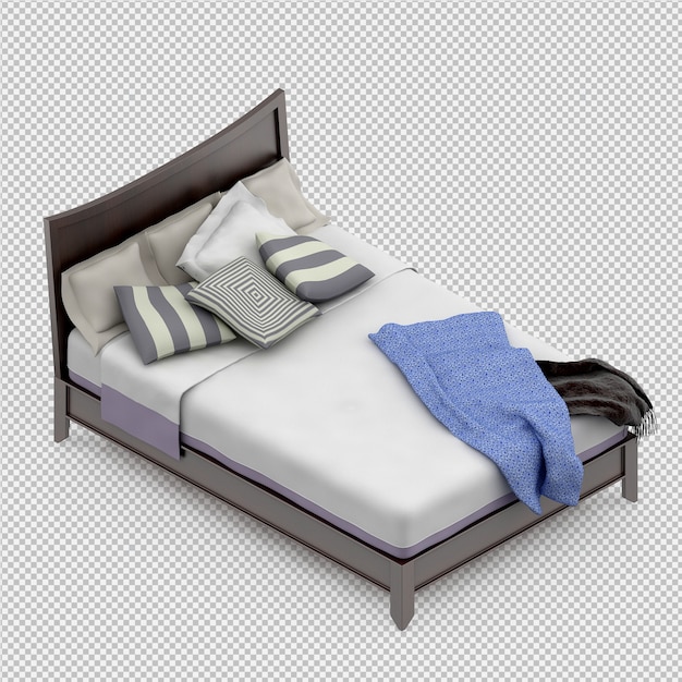 PSD letto rendering 3d