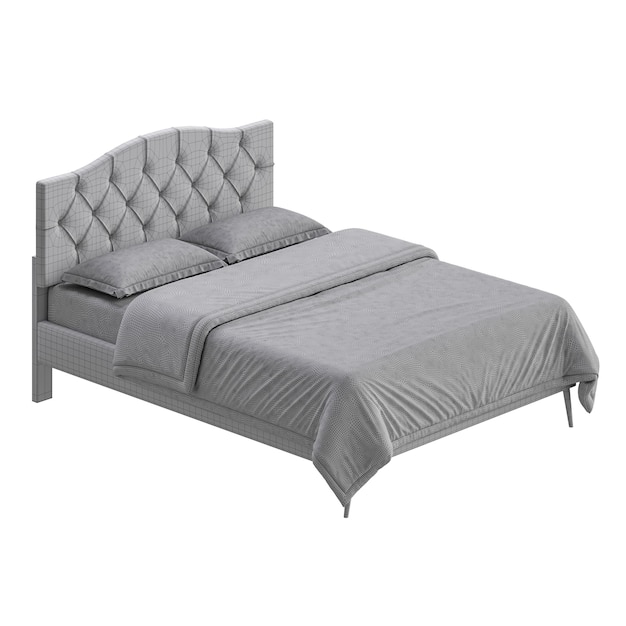 a bed colorful design bed no background different design png white background isolated abstract 3d model