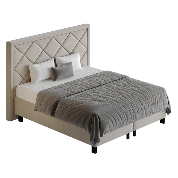 a bed colorful design bed no background different design png white background isolated abstract 3d model