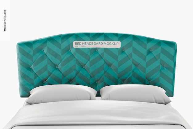 Bed headboard mockup