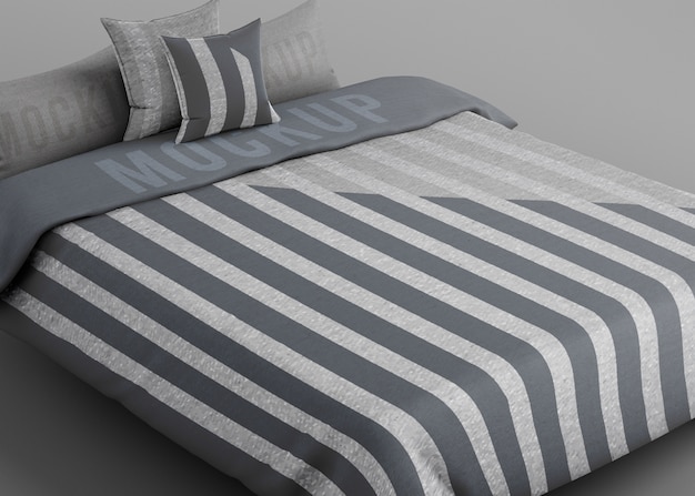 PSD 寝具セットのモックアップデザイン