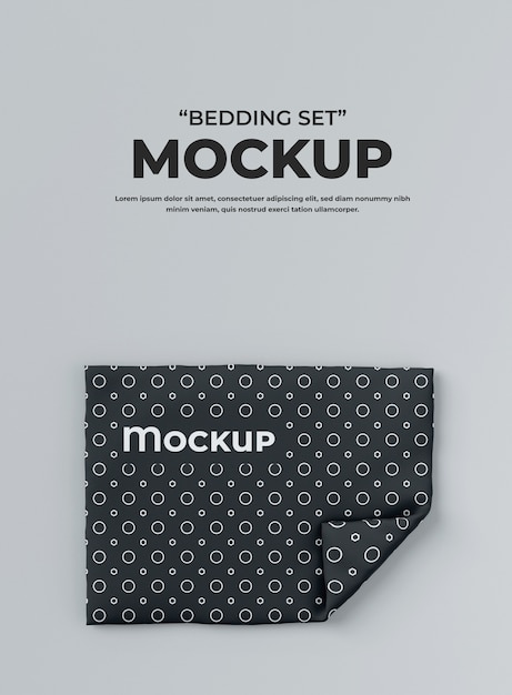 PSD bedding set mockup design